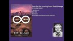 Novelist Don DeLillo reading from Point Omega