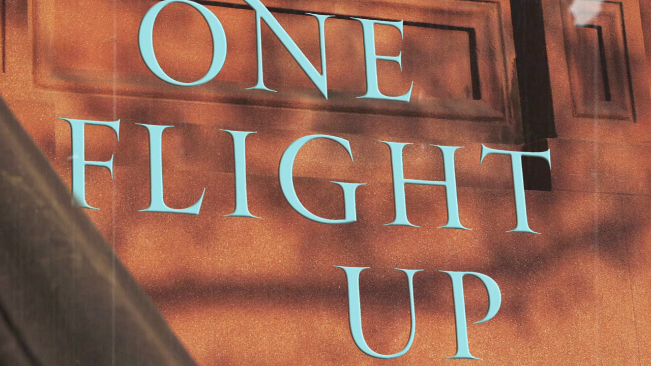 If you go ONE FLIGHT UP, what might you find?