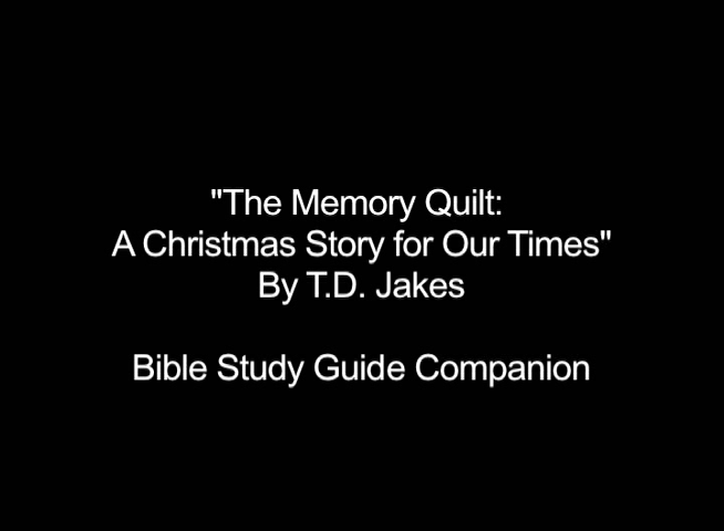 Memory Quilt Bible Study Guide Companion