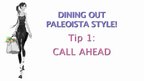 Dining Out Paleoista Style